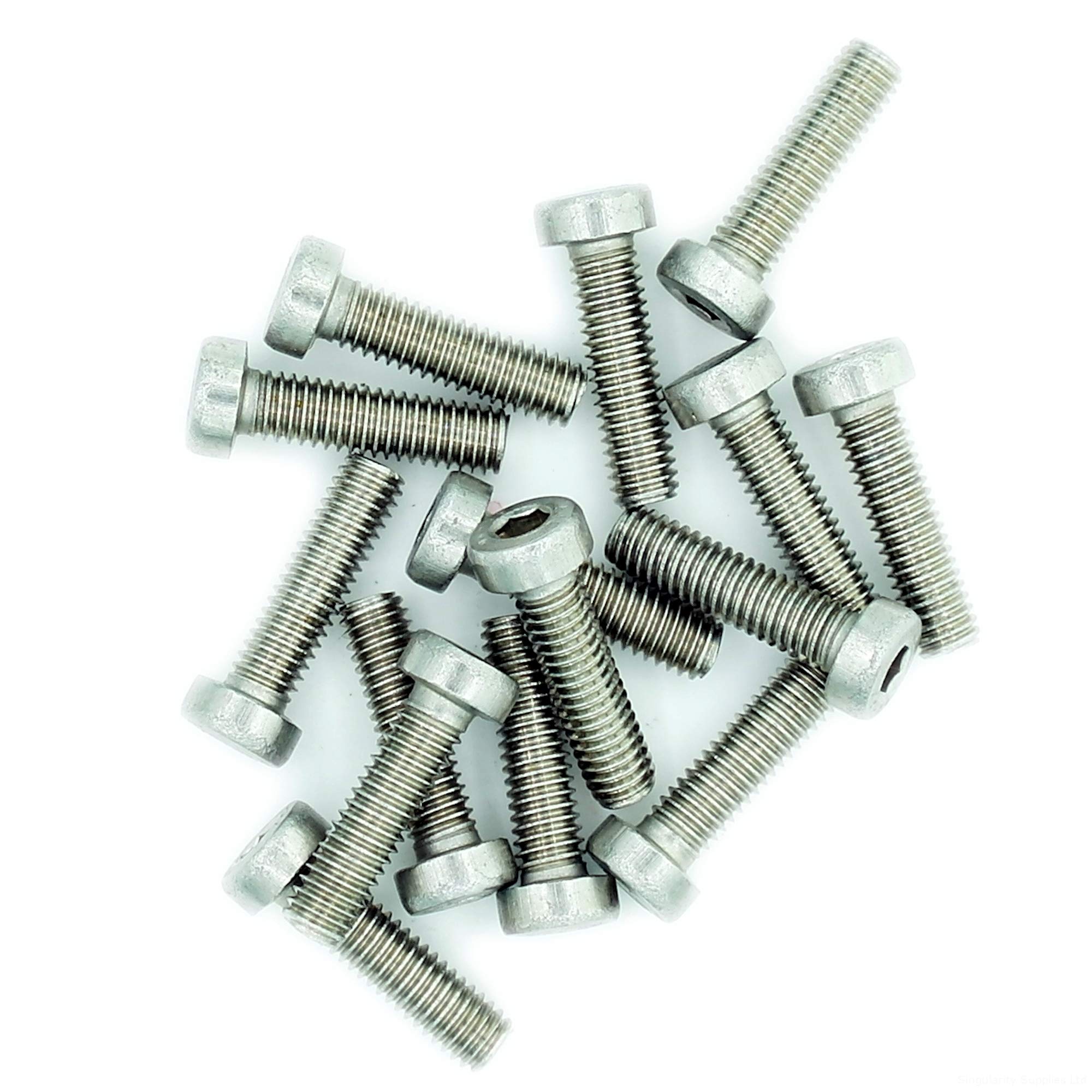 M3 (3mm x 20mm) Hex Socket Cap Screw (Bolt) (Low Head) - Stainless Steel (A2) (Pack of 20)