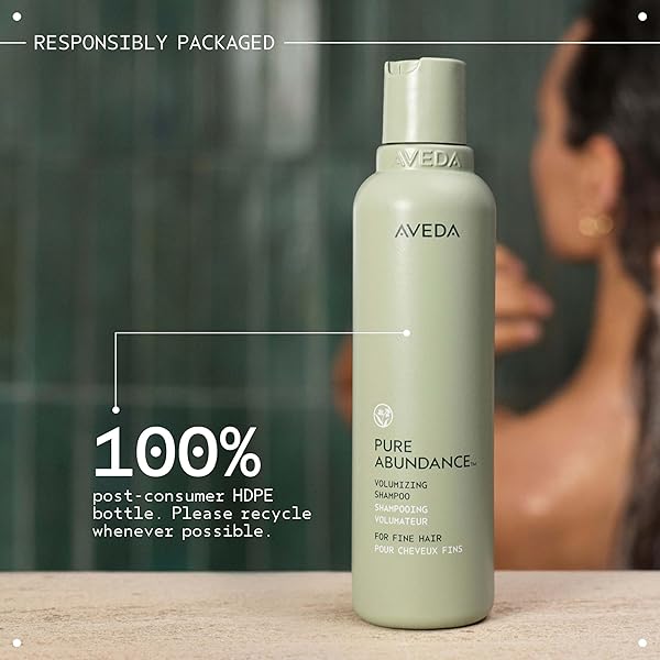 AVEDA PURE ABUNDANCE VOLUMIZING SHAMPOO | SHAMPOO FOR FINE HAIR | REMOVES PRODUCT BUILD-UP AND EXCESS OIL | 4X MORE VOLUME* | NOTES OF JASMINE, PEPPERMINT, PAMAROSA AND YLANG YLANG | 6.7 FL OZ
