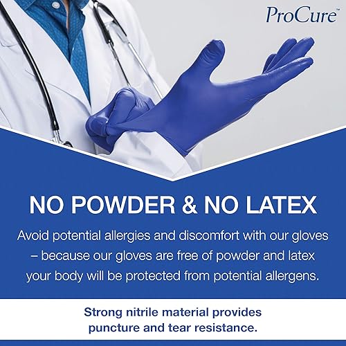 Medical Exam Disposable Nitrile Gloves Large, 400 Count Powder