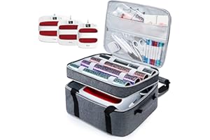 MYBAGZING Double-Layer Carrying Case Compatible with Crict EasyPress 2 12"x10" and 9"x9" Heat Press Machine,for Htvrot Heat Press Easy Press Bag with Pocket for Crict Accessories, Crict Easy Press Mat