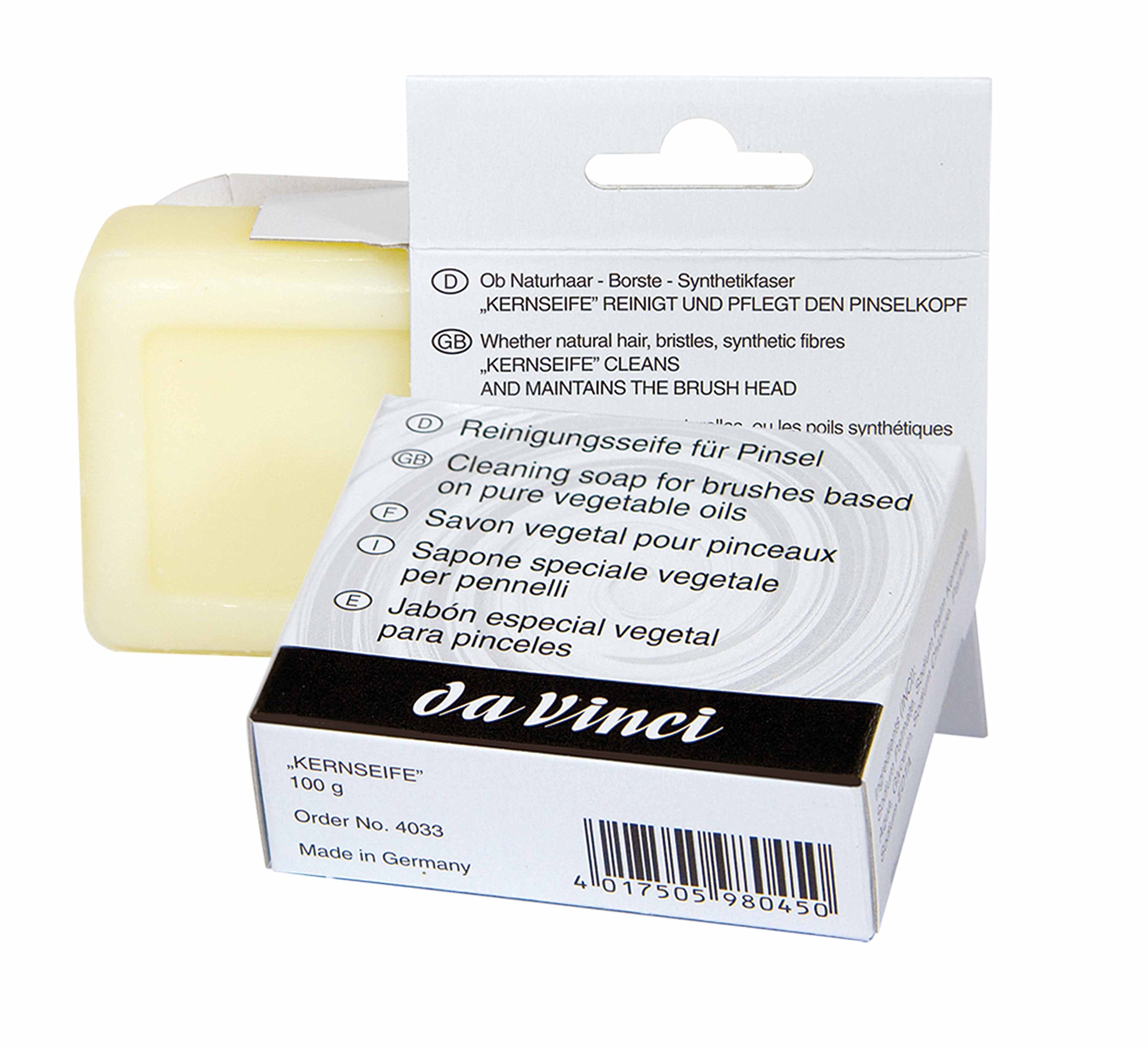 DA VINCI 4033 Series Cleaning Soap for Brushes, Bristle, Yellowish, 30 x 30 x 30 cm