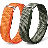 Nylon Sport Band Compatible with Google Fitbit Air | Hook &amp; Loop Adjustable Bands Only for Fit Bit Air, Breathable Replacement Straps for Men Women