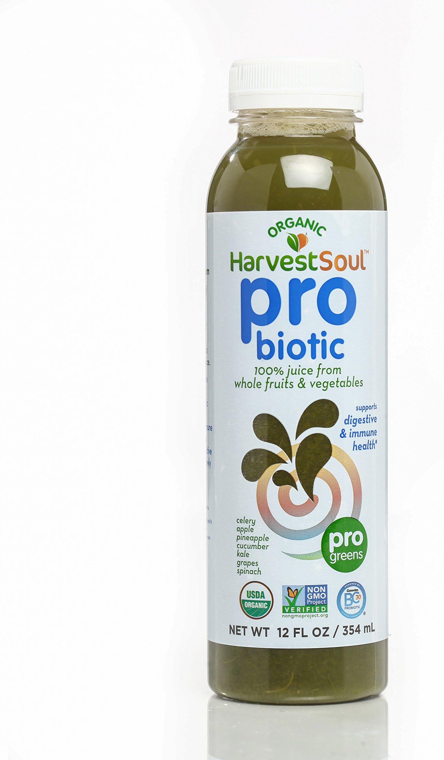 Harvest Soul ProGreen ProBiotic Juice , 12 Fluid Ounce (case of 6)