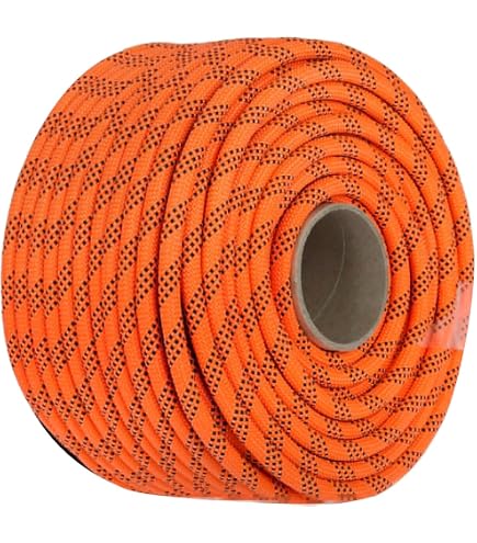 5/8" X 100' Double Braid Rope – Arborist Bull Rope, Rigging & Hoist Line, Made In USA (CTC)