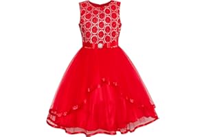 Sunny Fashion Flower Girls Dress Blue Belted Wedding Party Bridesmaid Size 4-12