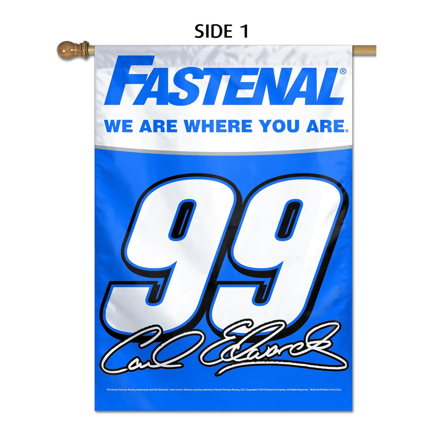 Buy Nascar Carl Edwards 28 X 40 Inch Two Sided Vertical Banner