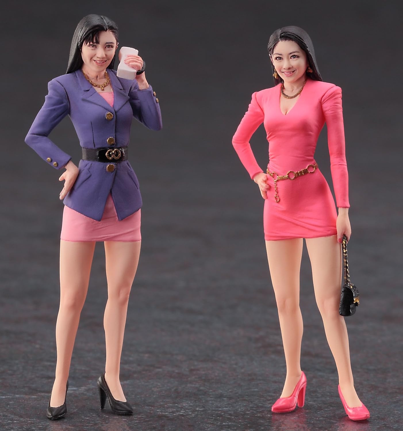 Hasegawa 1:24 80's Bubbly Girls Figure (2 Kits in Box), Grey, Mittel - Image 4