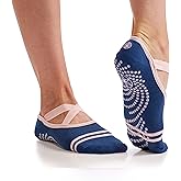 Gaiam Grippy Studio Yoga Socks for Extra Grip in Standard or Hot Yoga