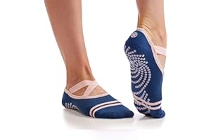 Gaiam Grippy Studio Yoga Socks for Extra Grip in Standard or Hot Yoga