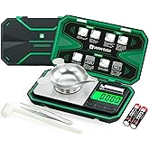 UNIWEIGH Milligram Scale Precision 0.001g/50g, Digital Jewelry Scale for Powder,Coins,Gold,Gem,Reloading,Micro Gram Scale wit