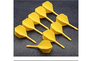 ToBeIT 9pcs Integrated Dart Shaft Plastic Integrated Dart Shaft and Flights 2BA Screw in-one Dart Flight