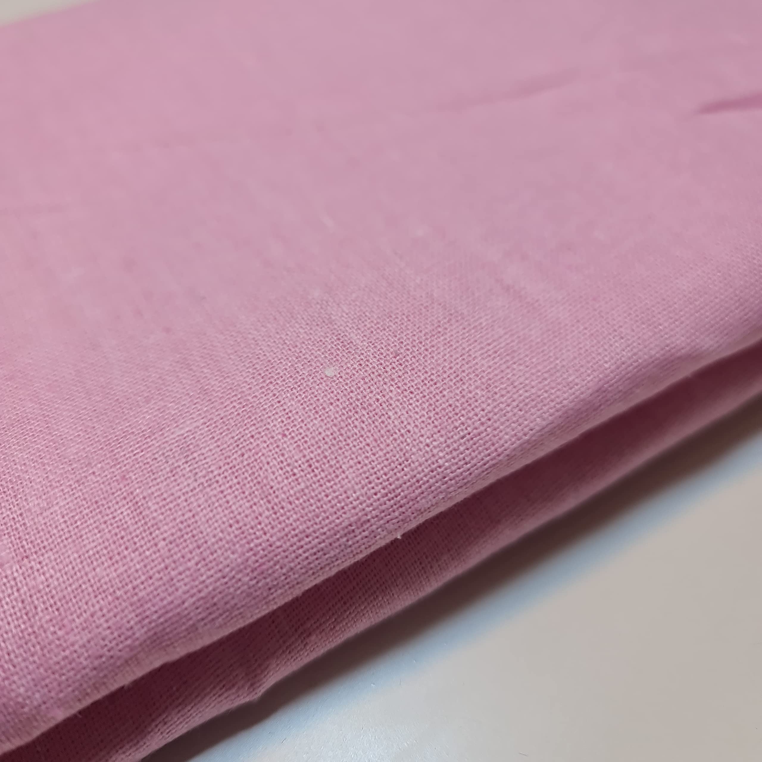 Cotton Calico Canvas Natural *New* 25 Color Craft Patchwork Fabric Material 58" (Baby Pink, 1 Meter)
