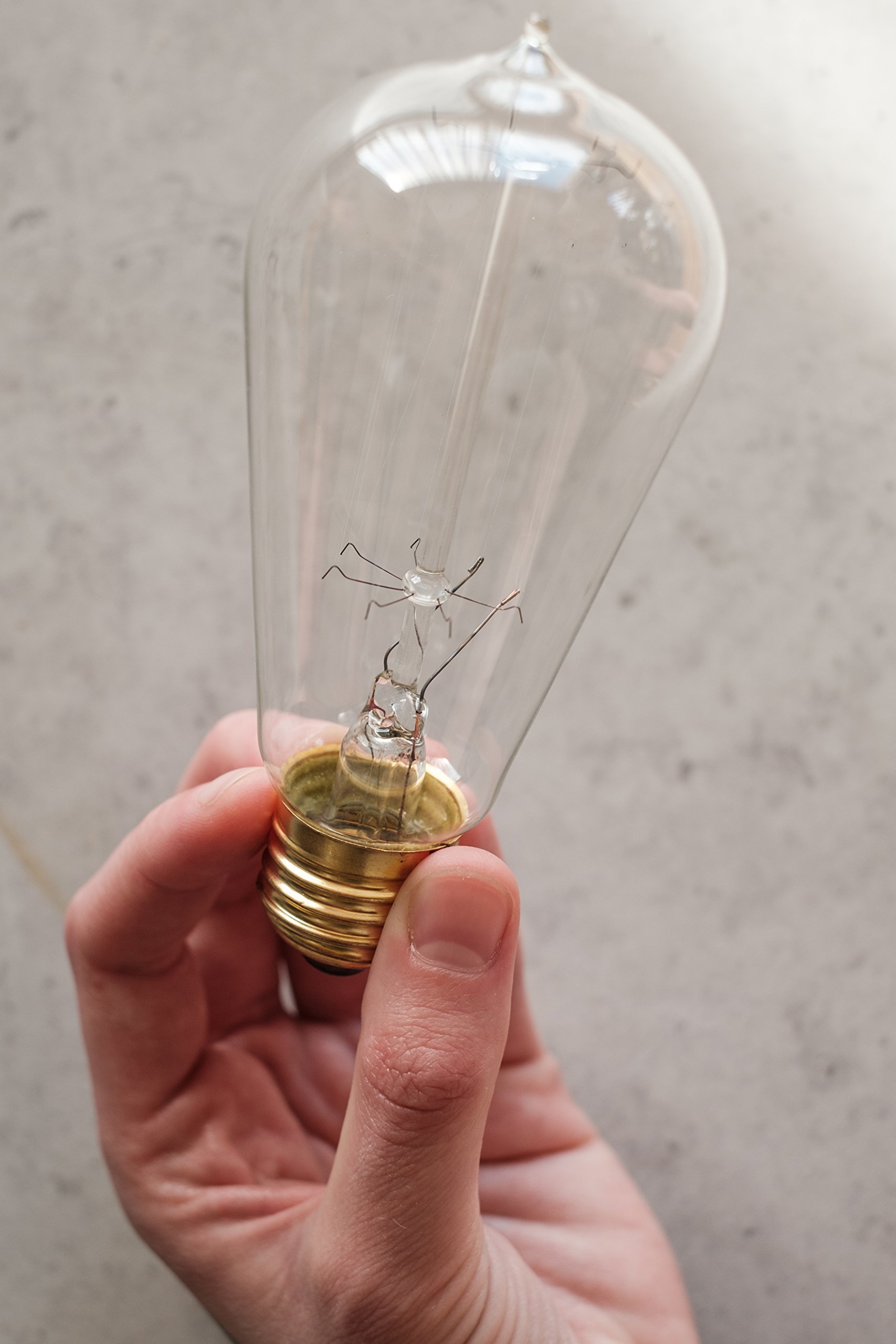 Edison bulbs 4 pack of 60 watt Teardrop Filament Vintage Incandescent