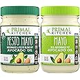 Primal Kitchen Mayo made with Avocado Oil and Cage-Free Eggs Variety Pack, Original & Pesto, 12 Ounces, Pack of 2