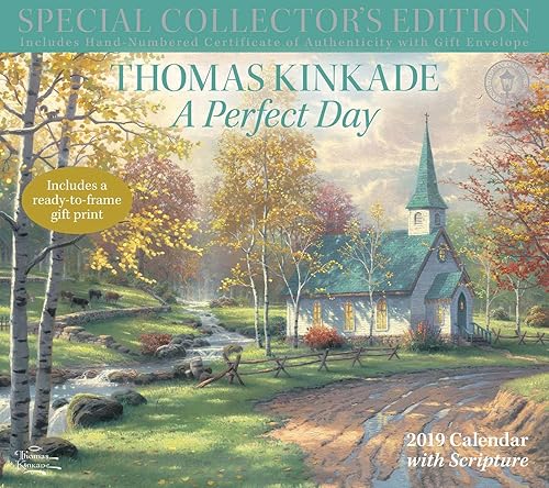 Download Thomas Kinkade A Perfect Day With Scripture 2019 Calendar: Includes a Ready-to-Frame Gift Print PDF
