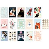 American Greetings 15-Count All Occasion Greeting Card Bundle with Envelopes and Seals for Cat Lover or Owner