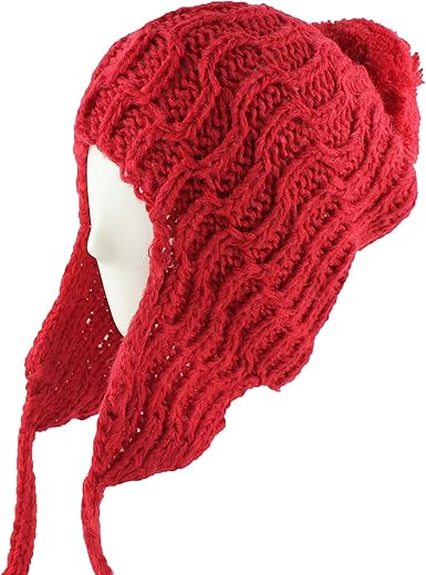 winter hat with strings