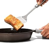 OXO Steel Cooking Turner - Stainless Steel Spatula with Non-Slip Handle view 5