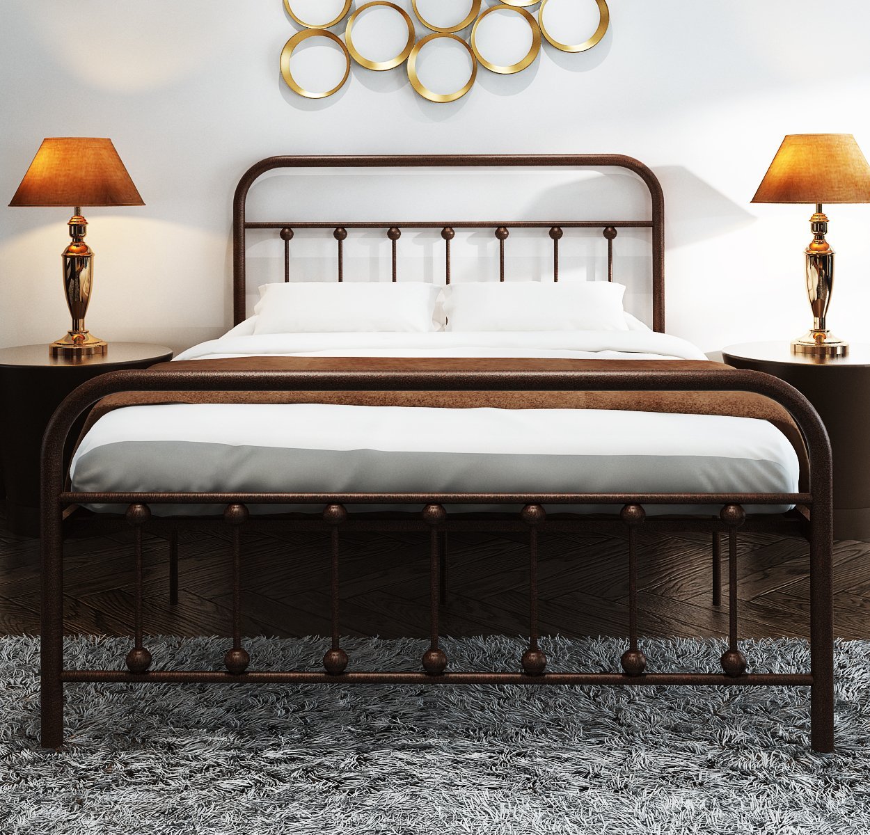 Best Brown Wood Double Bed Frame