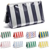 Fozira Makeup Bag for Purse, PVC Toiletry Cosmetic Bags for Women Girls, Waterproof Travel Makeup Bag Organizer Zipper Pouch Beach Summer Vacation Essentials Gifts for Women