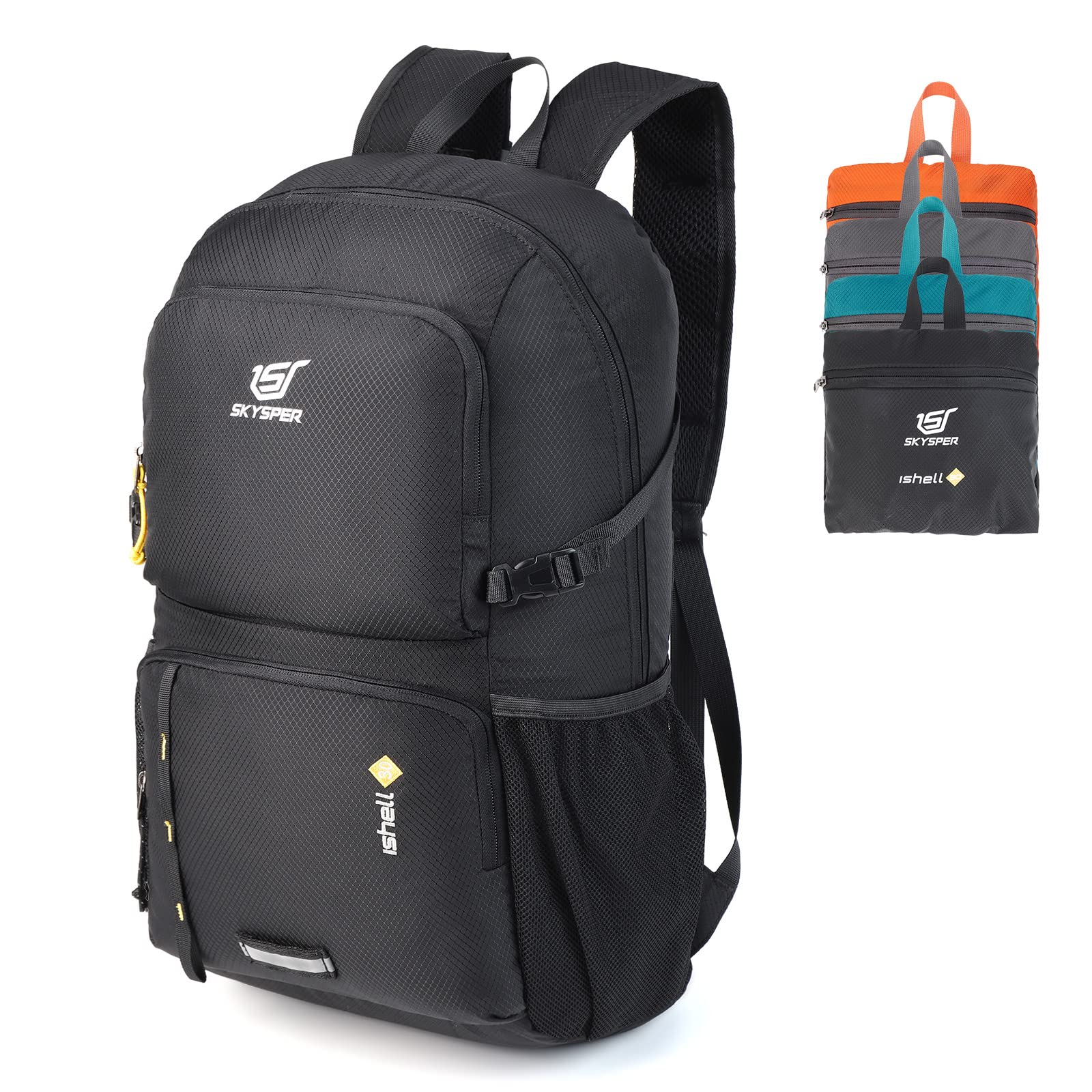 Photo 1 of SKYSPER Lightweight Packable Backpack - 30L Hiking Daypack with Wet Pocket Foldable Travel Carry-on Backpack for Women Men