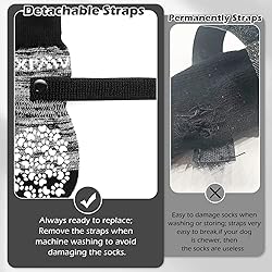 EXPAWLORER Anti Slip Dog Socks to Prevent Licking