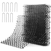Pomeat 10 PCS Scat Mat for Cats Indoor 16" x 12" with Spikes Sprickle, Digging Deterrent for Dogs, Outdoor for Garden and Fence with 7 Staples