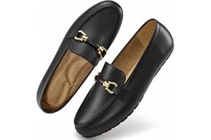 HARENCE Loafers for Women Comfortable Slip On Business Work Flats Shoes Casual Driving Moccasins Penny Loafer