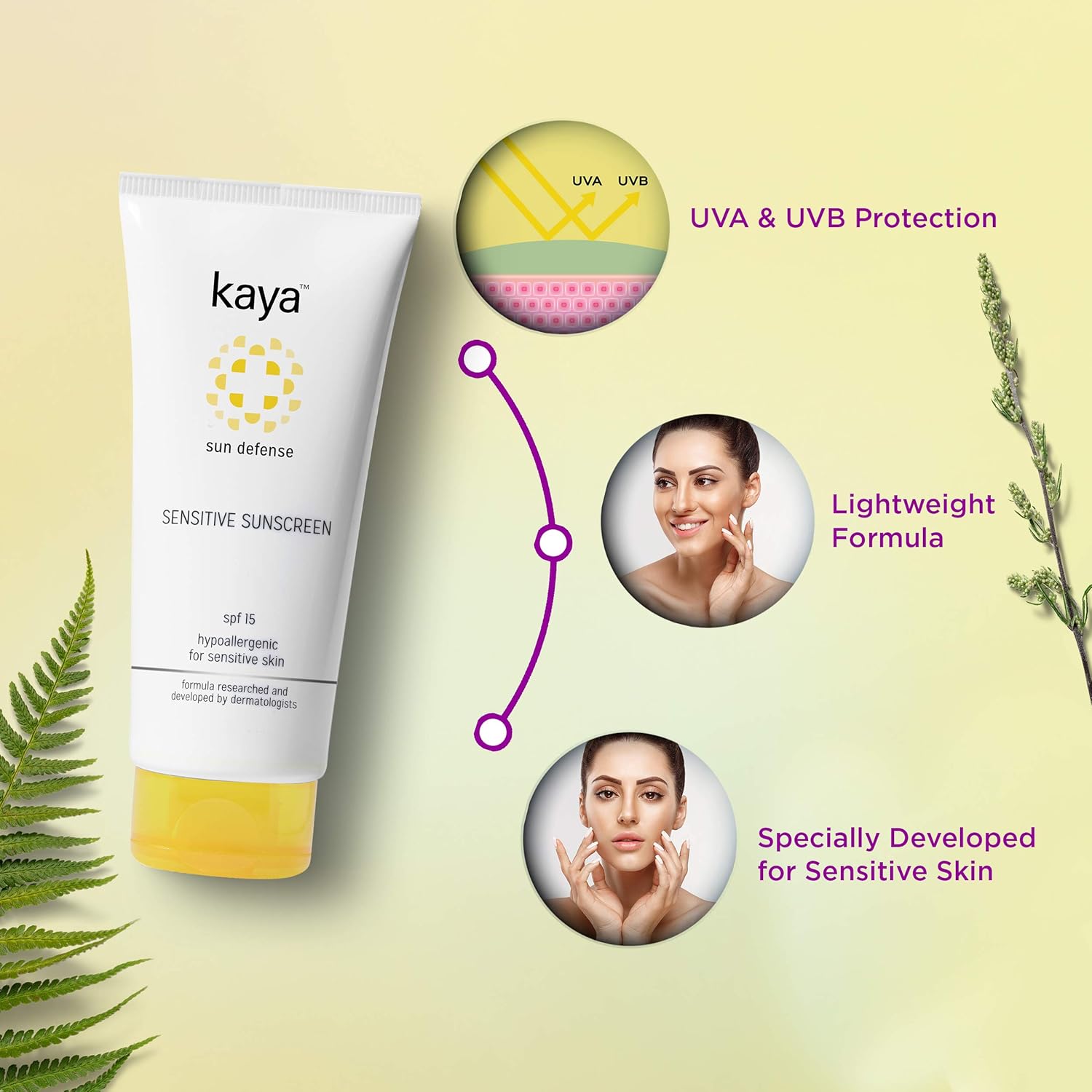 kaya sensitive sunscreen