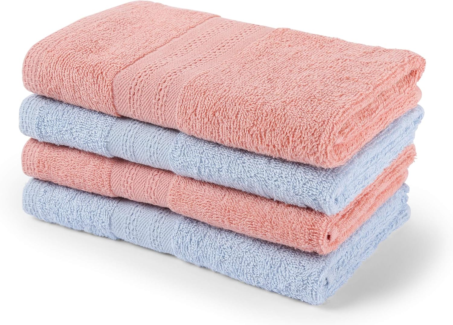 HT Pure Cotton Hand Towel Set of 4 450 GSM Soft, Plush and Highly Absorbent (Size 26 x 16 Inch
