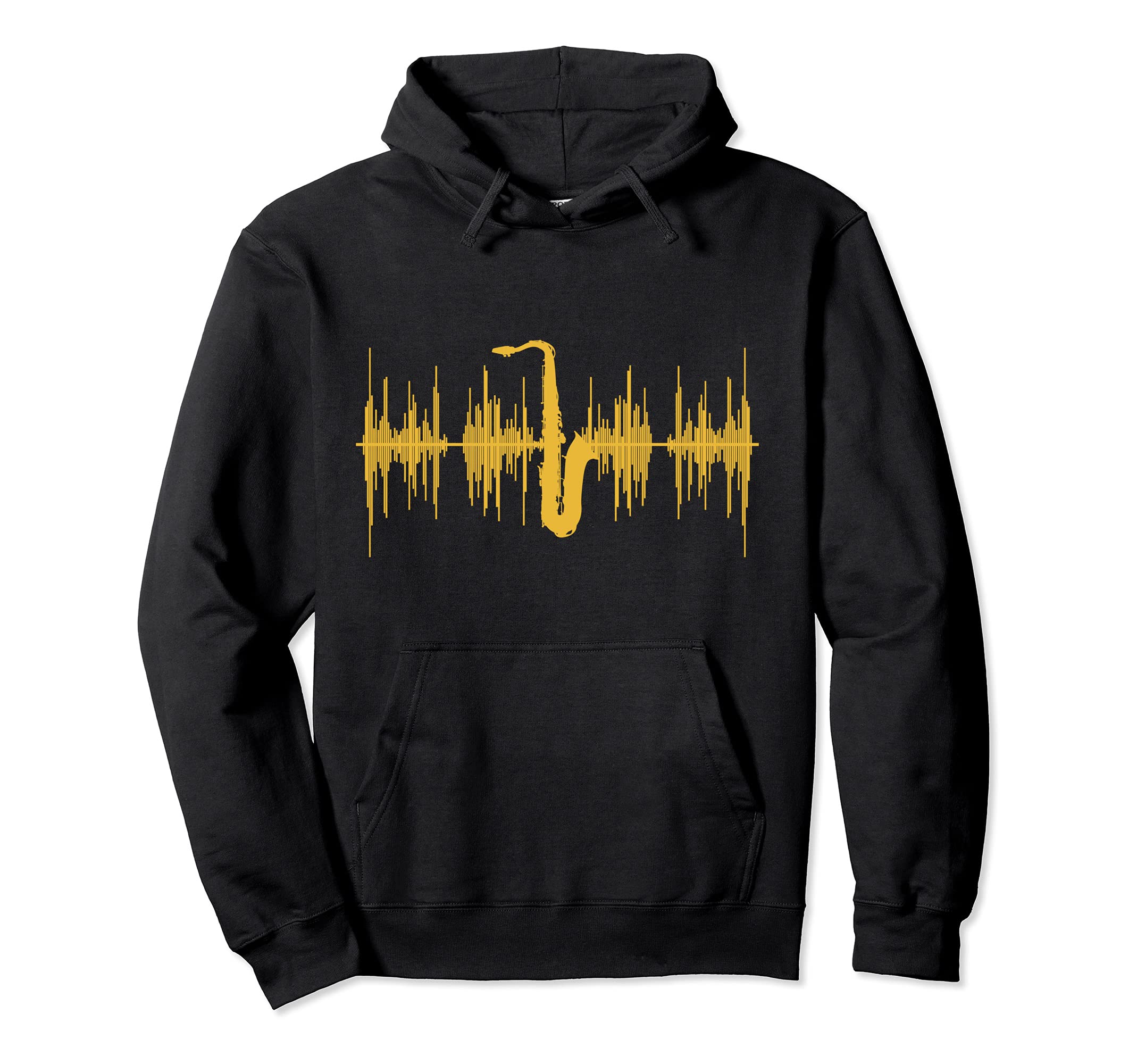 Musician Saxophonist Soundwave Musical Instrument Saxophone Pullover Hoodie