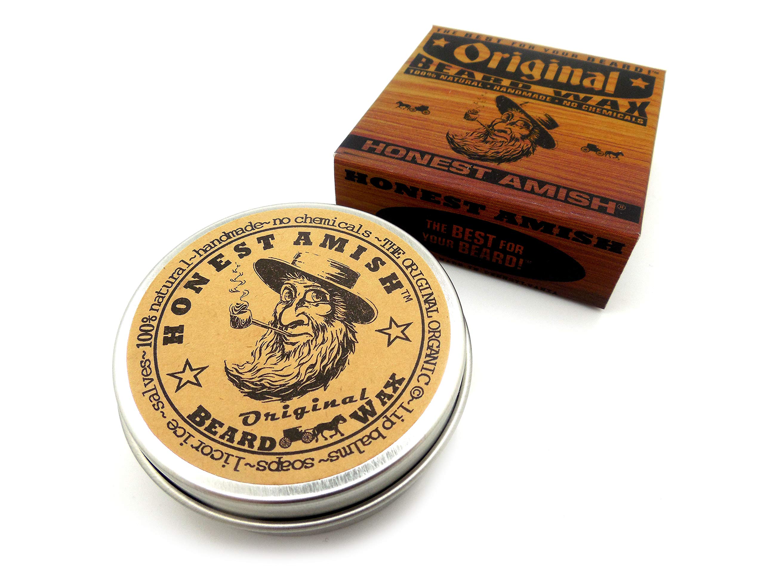 Honest Amish Original Beard Wax Made from Natural and Organic