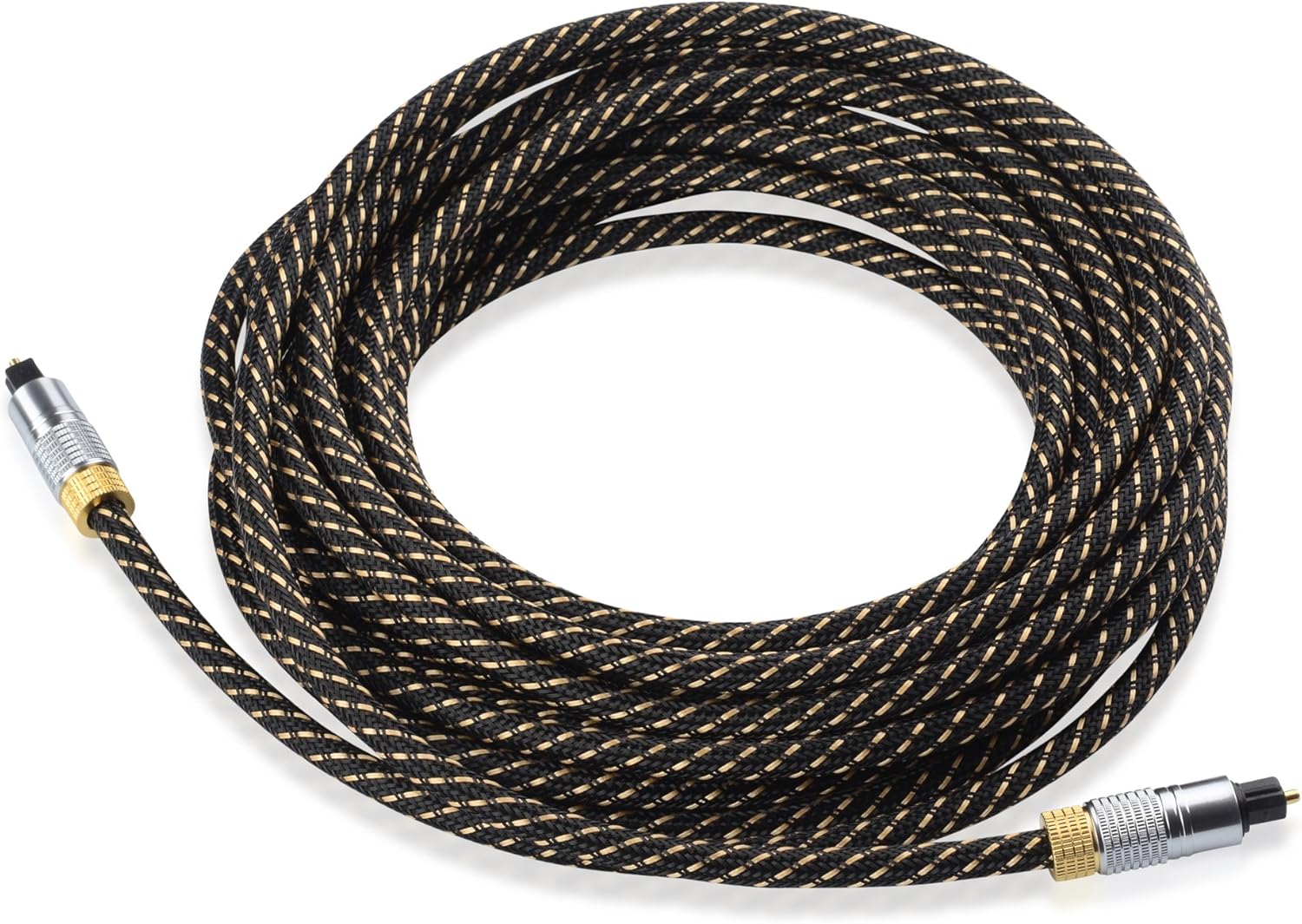 Cable Matters Toslink Cable (Toslink Optical Cable, Digital Optical Audio Cable) 25 Feet with Metal Connectors and Braided Jacket: Electronics
