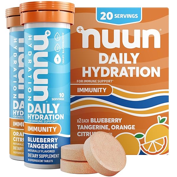 NUUN IMMUNITY ELECTROLYTE TABLETS WITH VITAMIN D, C,...