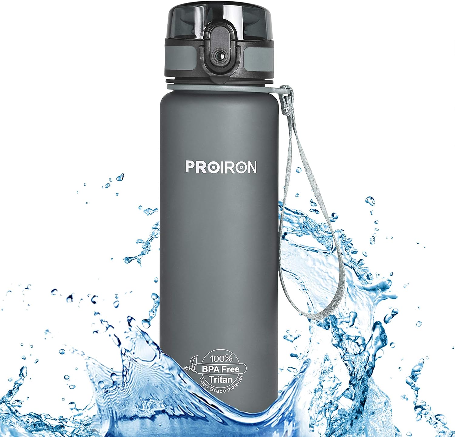 PROIRON Water Bottle 1L for Bike Running, Cycling, Gym, Leak Proof Sports Water Bottles with Flip Top Lid