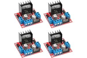 YELUFT L298N Motor Driver Controller Board - DC Dual H-Bridge Stepper Motor Controller Module for Arduino Smart Car Power UNO MEGA R3 Mega2560 with 4pcs