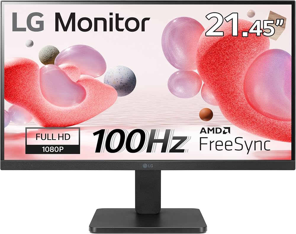 LG 22MR410-B Monitor 22 Inch Full HD 1080p 100Hz VA FreeSync Anti-Glare