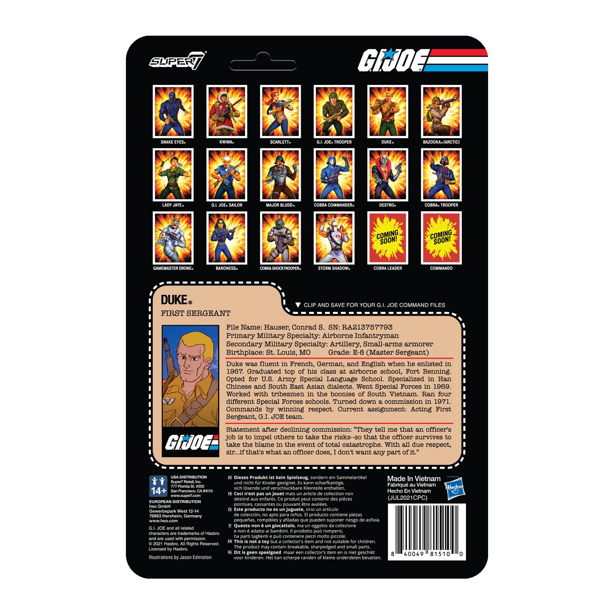 Super7 G.I. Joe Duke - 3.75