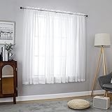 Chyhomenyc White Sheer Curtains 54 Inch Long 2