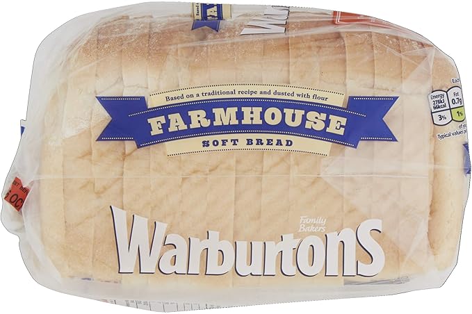 Warburtons Farmhouse Soft White Bread 400 G Amazon Co Uk Grocery