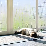 Homein Window Film Privacy Frosted Cross Pattern 60x200 cm Static Cling view 7