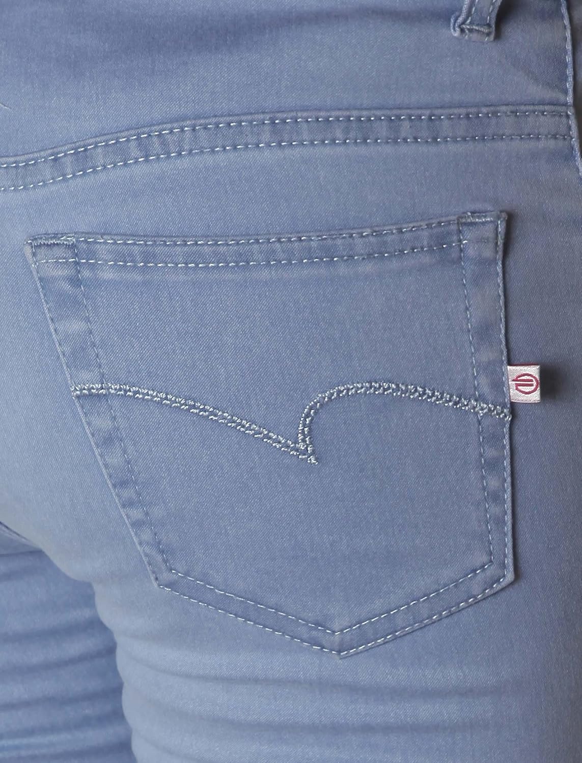 flirt nx women's stretchable ice blue capri