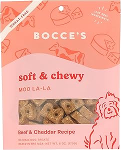 Bocce'S Bakery, Dog Treat Soft And Chewy Moo La La, 6 Ounce
