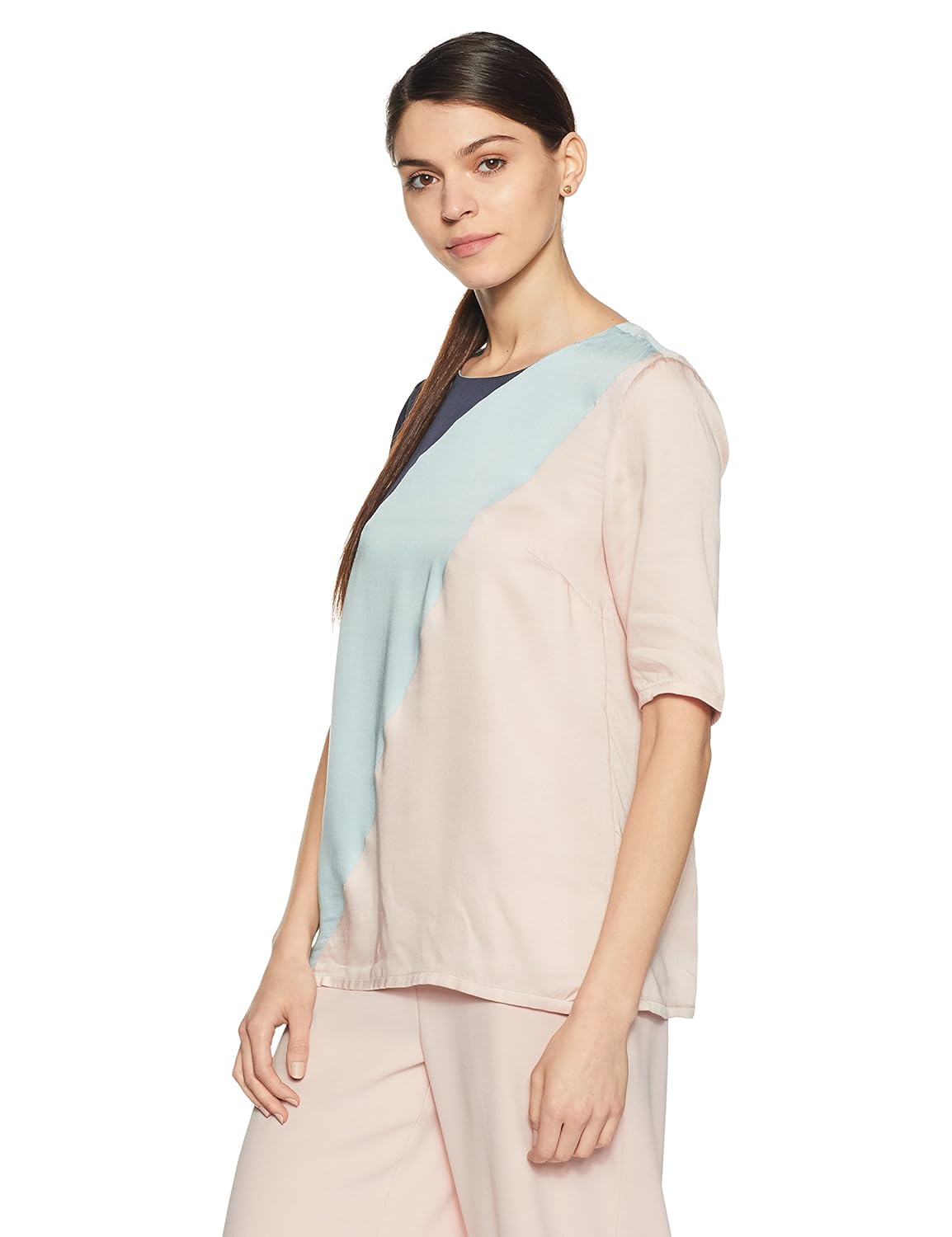 van heusen women's plain regular fit modal shirt