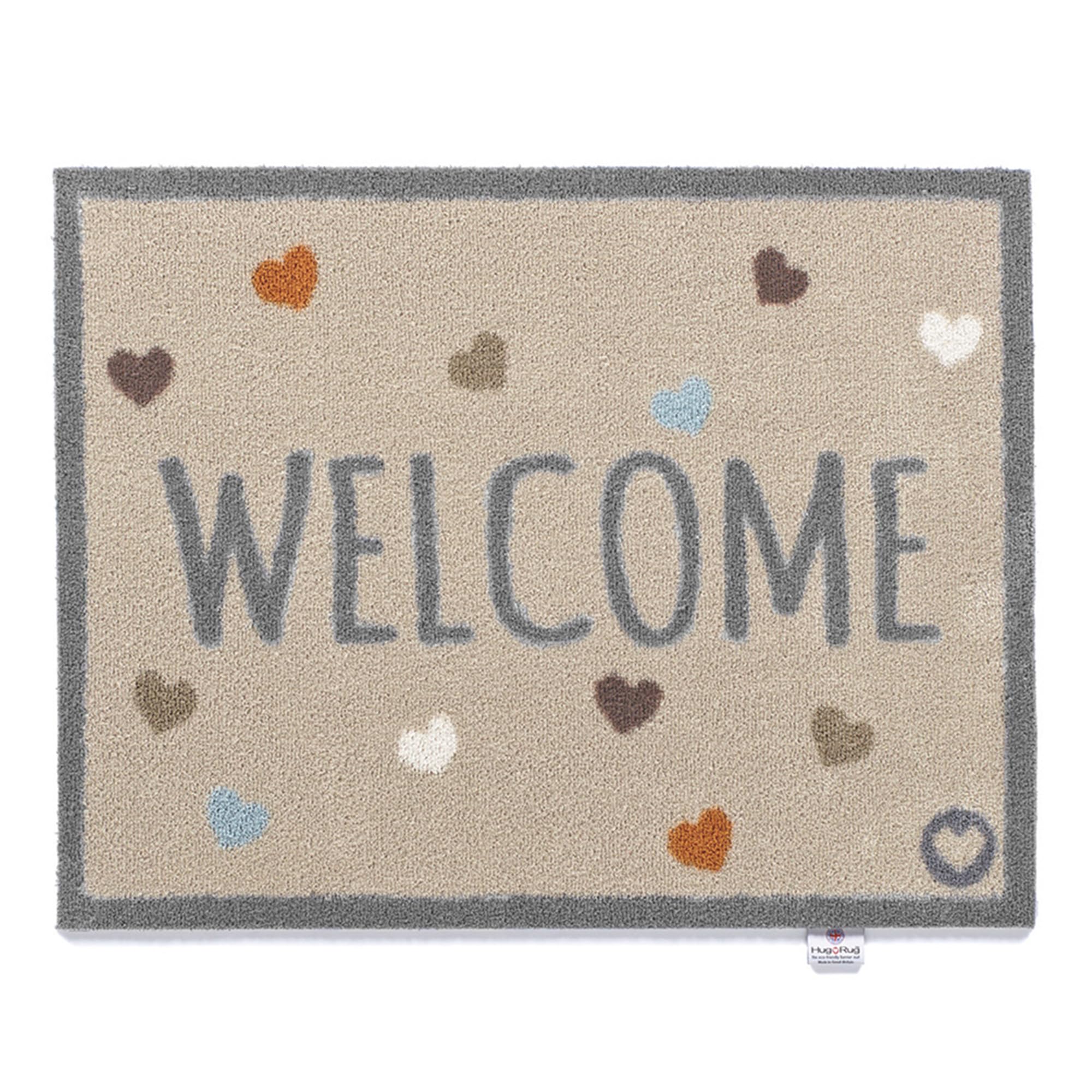 HUG RUG Washable Dirt Trapper Door Mat Kitchen Hallway Doorway, Made in the UK, Home 34 65X85