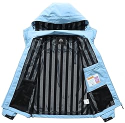 MOERDENG Women's Waterproof Rain Jacket Lightweight