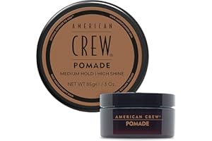 American Crew Men's Hair Pomade, Like Hair Gel with Medium Hold & High Shine, 3 Oz/ 85g (Pack of 1)