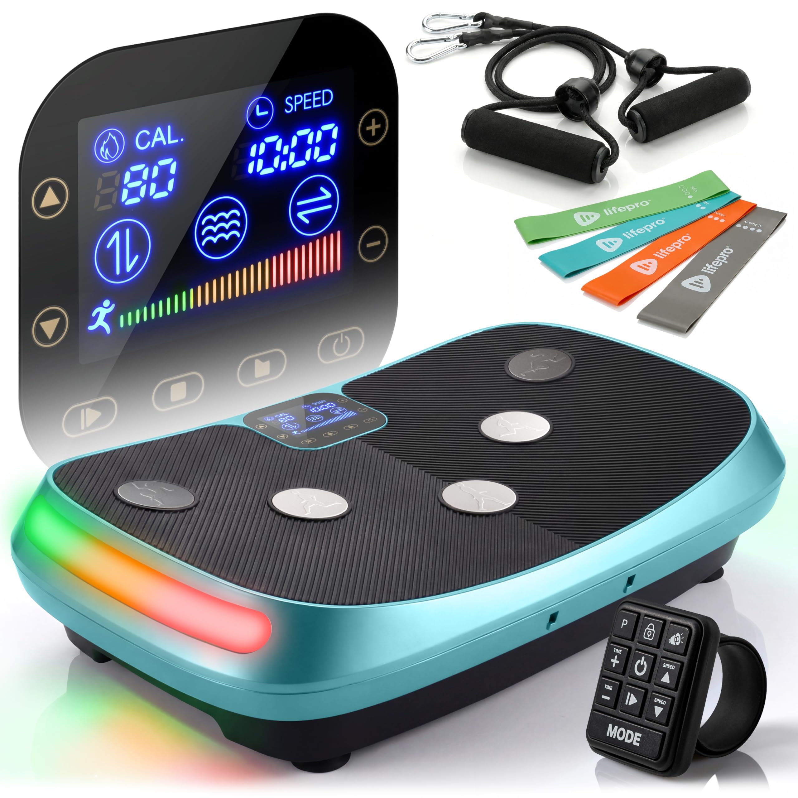 Lifepro Rumblex 4D Vibration Plate Exercise Machine with Triple Motor Oscillation, Linear, and Pulsation – Advanced 4D Vibration Technology for Whole Body Fitness, Weight Loss and Recovery at Home Image