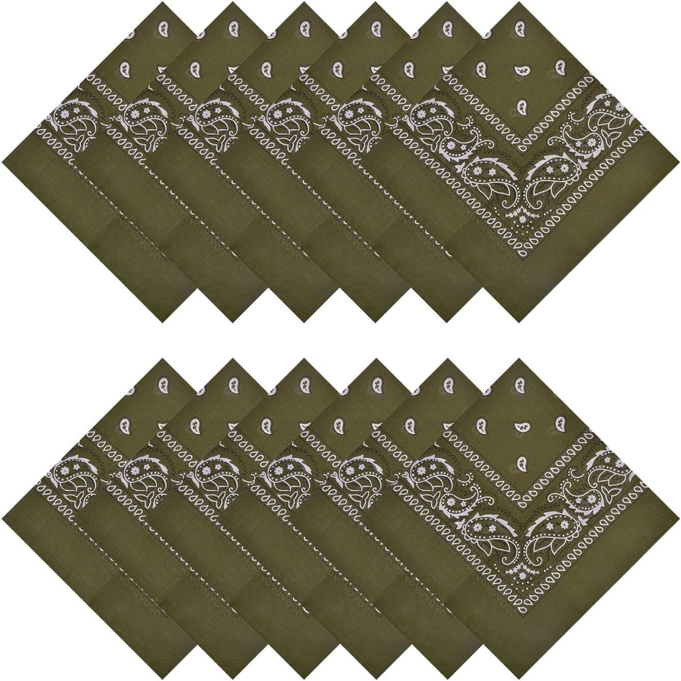DiaryLook Bandanas Face Scarf for Men & Women - Bandana Headband Handkerchiefs Scarf for Dust, Sports, Outdoor