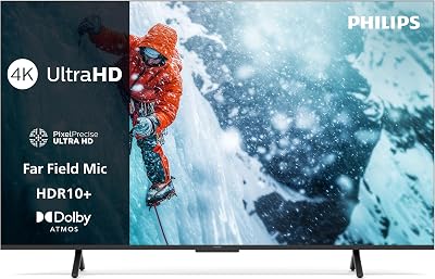 65PUS7200 Smart TV 4K LED - Pantalla de 65 Pulgadas con Plataforma Titan OS, Pixel Precise Ultra HD y Sonido Dolby Atmos - Funciona con Alexa y con el Asistente de Voz de Google